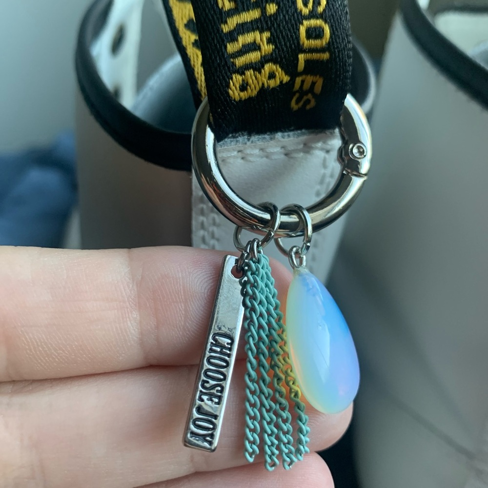 Opalite “Choose Joy” Boot Charms